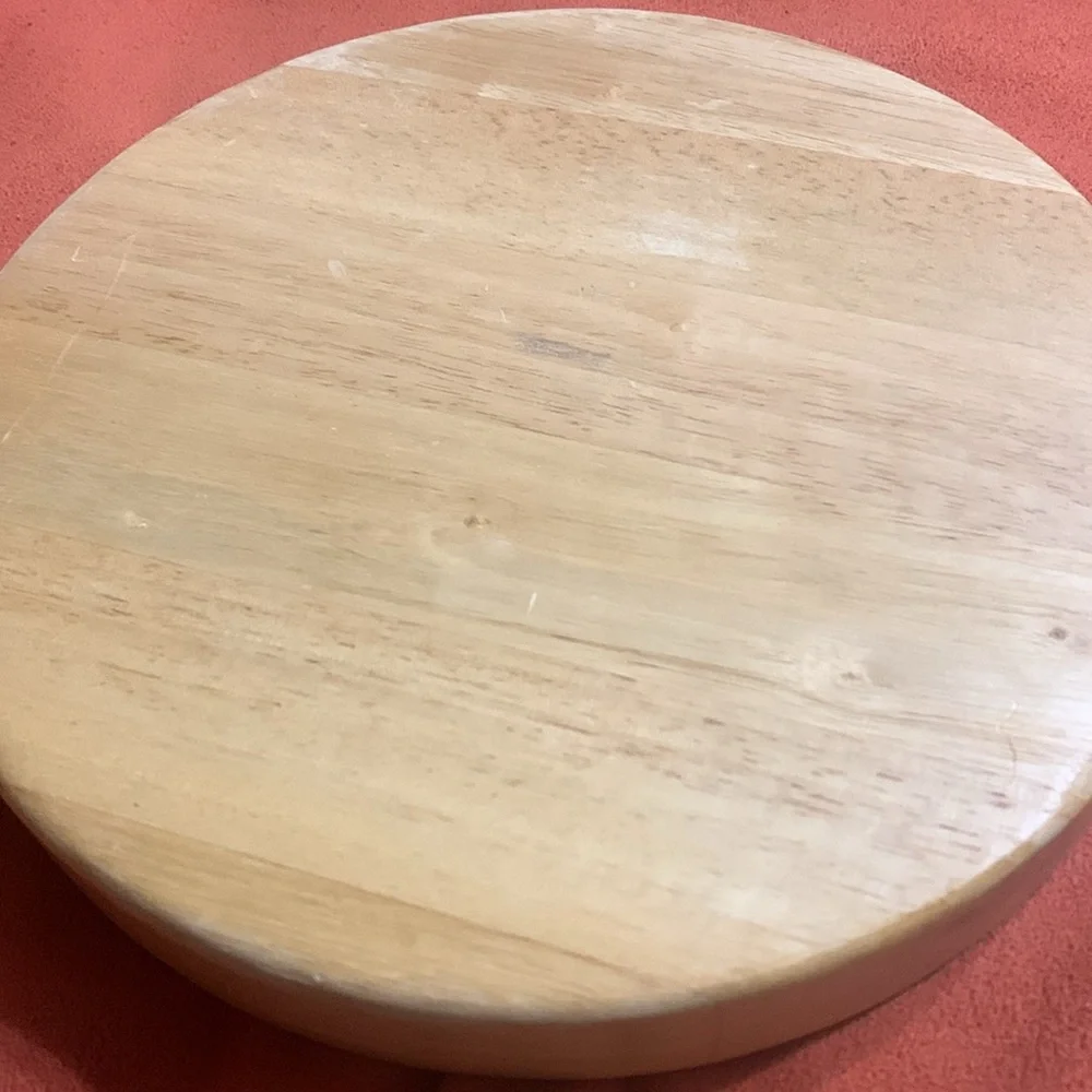 Crate & Barrel Beech Wood chip and dip serving tray